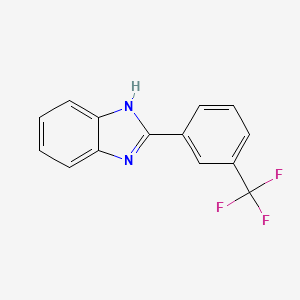 molecular formula C14H9F3N2 B3031491 2-[3-(三氟甲基)苯基]-1H-苯并咪唑 CAS No. 400073-80-5