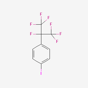 molecular formula C9H4F7I B3031494 4-(Heptafluoroisopropyl)iodobenzene CAS No. 40161-59-9