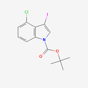 molecular formula C13H13ClINO2 B3031501 tert-butyl 4-chloro-3-iodo-1H-indole-1-carboxylate CAS No. 406170-08-9