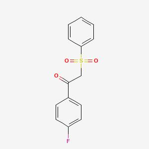 molecular formula C14H11FO3S B3031504 1-(4-Fluorophenyl)-2-(phenylsulfonyl)ethanone CAS No. 41024-58-2