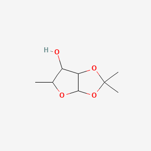 molecular formula C8H14O4 B3031508 2,2,5-Trimethyl-3a,5,6,6a-tetrahydrofuro[2,3-d][1,3]dioxol-6-ol CAS No. 4152-79-8