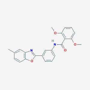 2,6-dimethoxy-N-[3-(5-methyl-1,3-benzoxazol-2-yl)phenyl]benzamide