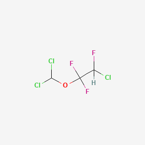 molecular formula C3H2Cl3F3O B3031518 2-Chloro-1-(dichloromethoxy)-1,1,2-trifluoroethane CAS No. 428-96-6