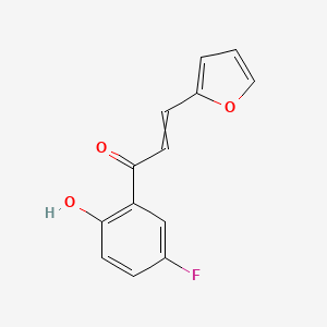 molecular formula C13H9FO3 B3031521 2-Propen-1-one, 1-(5-fluoro-2-hydroxyphenyl)-3-(2-furanyl)- CAS No. 43191-65-7