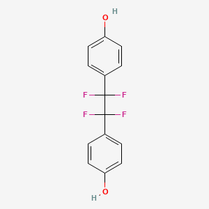 molecular formula C14H10F4O2 B3031522 4-[1,1,2,2-Tetrafluoro-2-(4-hydroxyphenyl)ethyl]phenol CAS No. 433719-69-8
