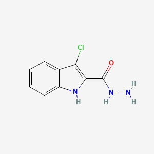 molecular formula C9H8ClN3O B3031529 3-氯-1H-吲哚-2-碳酰肼 CAS No. 441801-15-6