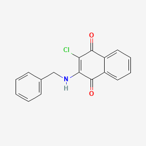 molecular formula C17H12ClNO2 B3031534 2-(苄氨基)-3-氯萘醌 CAS No. 4497-69-2