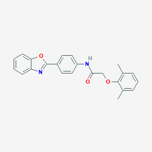 molecular formula C23H20N2O3 B303154 N-[4-(1,3-benzoxazol-2-yl)phenyl]-2-(2,6-dimethylphenoxy)acetamide 
