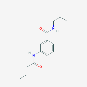 molecular formula C15H22N2O2 B303155 3-(butanoylamino)-N-(2-methylpropyl)benzamide 