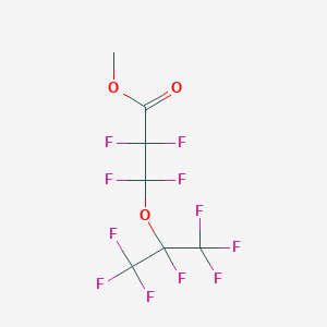molecular formula C7H3F11O3 B3031567 Methyl 2,2,3,3-tetrafluoro-3-[(1,1,1,2,3,3,3-heptafluoropropan-2-yl)oxy]propanoate CAS No. 51502-43-3