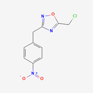 5-(Chloromethyl)-3-[(4-nitrophenyl)methyl]-1,2,4-oxadiazole