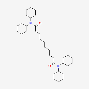 molecular formula C34H60N2O2 B3031595 Sebacoyl biscyclohexylamide CAS No. 5426-13-1