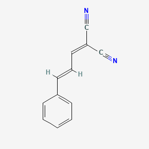 molecular formula C12H8N2 B3031598 Cinnamylidenemalononitrile CAS No. 5439-39-4