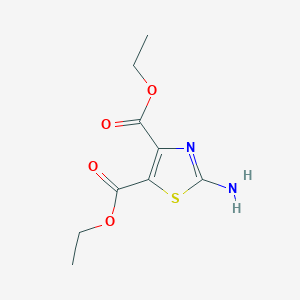 molecular formula C9H12N2O4S B3031600 Diethyl 2-amino-1,3-thiazole-4,5-dicarboxylate CAS No. 5445-93-2