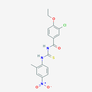 3-chloro-4-ethoxy-N-[(2-methyl-4-nitrophenyl)carbamothioyl]benzamide