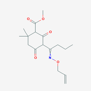 Methyl 5-[1-[(allyloxy)imino]butyl]-2,2-dimethyl-4,6-dioxocyclohexanecarboxylate, sodium salt