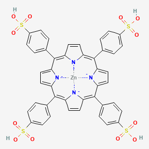 4-[(5Z,9Z,15Z,19Z)-10,15,20-tris(4-sulfophenyl)porphyrin-21,22,23,24-tetraid-5-yl]benzenesulfonic acid;zinc