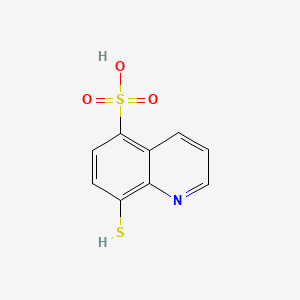 molecular formula C9H7NO3S2 B3031628 8-巯基喹啉-5-磺酸 CAS No. 5825-36-5