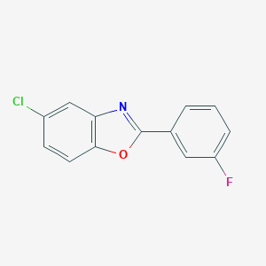 molecular formula C13H7ClFNO B303164 5-Chloro-2-(3-fluorophenyl)-1,3-benzoxazole 
