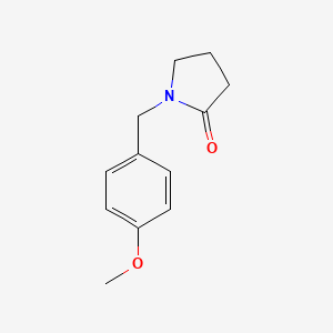 molecular formula C12H15NO2 B3031647 2-吡咯烷酮，1-((4-甲氧基苯基)甲基)- CAS No. 60737-65-7