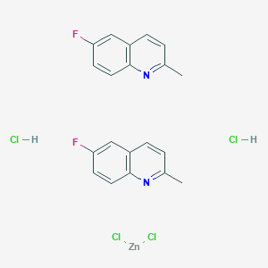 molecular formula C20H18Cl4F2N2Zn B3031651 Dichlorozinc;6-fluoro-2-methylquinoline;dihydrochloride CAS No. 61075-86-3