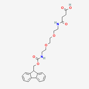 molecular formula C25H30N2O7 B3031657 N-(Fmoc-8-氨基-3,6-二氧辛基)琥珀酰胺酸 CAS No. 613245-91-3