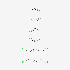 molecular formula C18H10Cl4 B3031661 1,1':4',1''-联苯，2,3,5,6-四氯- CAS No. 61576-99-6