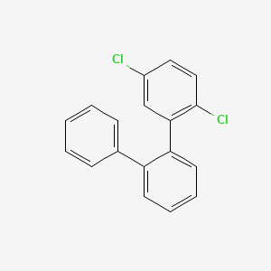 molecular formula C18H12Cl2 B3031662 1,1':2',1''-联苯，2,5-二氯- CAS No. 61577-02-4