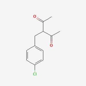 molecular formula C12H13ClO2 B3031664 3-[(4-Chlorophenyl)methyl]pentane-2,4-dione CAS No. 61713-41-5
