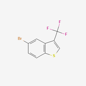 molecular formula C9H4BrF3S B3031665 Benzo[b]thiophene, 5-bromo-3-(trifluoromethyl)- CAS No. 617706-24-8