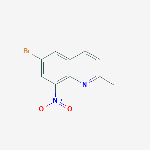 molecular formula C10H7BrN2O2 B3031678 6-溴-2-甲基-8-硝基喹啉 CAS No. 61854-62-4