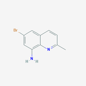 molecular formula C10H9BrN2 B3031679 6-Bromo-2-methylquinolin-8-amine CAS No. 61854-65-7