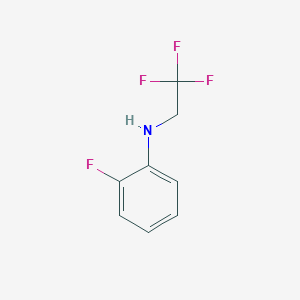 molecular formula C8H7F4N B3031685 2-Fluoro-N-(2,2,2-trifluoroethyl)aniline CAS No. 62351-59-1
