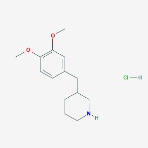 molecular formula C14H22ClNO2 B3031687 3-(3,4-Dimethoxy-benzyl)-piperidine hydrochloride CAS No. 625454-24-2