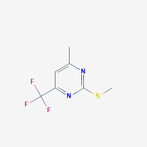 molecular formula C7H7F3N2S B3031696 4-Methyl-2-(methylthio)-6-(trifluoromethyl)pyrimidine CAS No. 62772-91-2