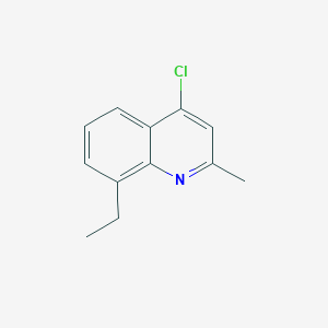 molecular formula C12H12ClN B3031703 4-Chloro-8-ethyl-2-methylquinoline CAS No. 63136-24-3