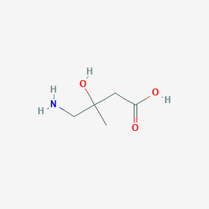 molecular formula C5H11NO3 B3031707 4-Amino-3-hydroxy-3-methylbutanoic acid CAS No. 63278-07-9