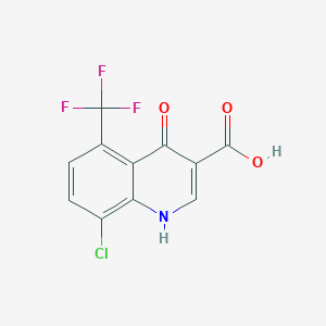8-Chloro-4-oxo-5-(trifluoromethyl)-1,4-dihydroquinoline-3-carboxylic acid