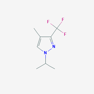 molecular formula C8H11F3N2 B3031722 1-异丙基-4-甲基-3-(三氟甲基)-1H-吡唑 CAS No. 646455-60-9