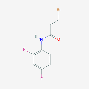 molecular formula C9H8BrF2NO B3031725 3-bromo-N-(2,4-difluorophenyl)propanamide CAS No. 647824-44-0