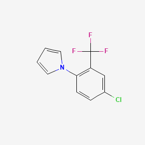 molecular formula C11H7ClF3N B3031727 1-[4-氯-2-(三氟甲基)苯基]吡咯 CAS No. 647824-83-7