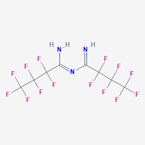 molecular formula C8H3F14N3 B3031729 (1Z)-2,2,3,3,4,4,4-Heptafluoro-N'-(2,2,3,3,4,4,4-heptafluorobutanimidoyl)butanimidamide CAS No. 648-13-5