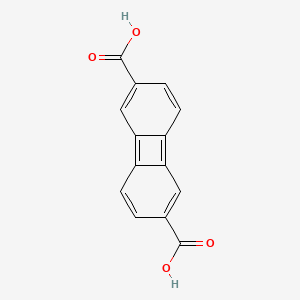 molecular formula C14H8O4 B3031735 Biphenylene-2,6-dicarboxylic acid CAS No. 65330-85-0