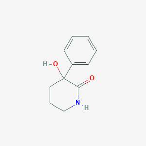 molecular formula C11H13NO2 B3031736 3-Hydroxy-3-phenylpiperidin-2-one CAS No. 65379-06-8