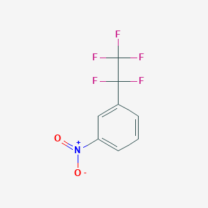 molecular formula C8H4F5NO2 B3031739 1-Nitro-3-(pentafluoroethyl)benzene CAS No. 656-84-8