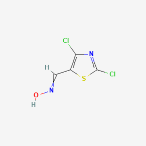 molecular formula C4H2Cl2N2OS B3031754 N-[(2,4-dichloro-1,3-thiazol-5-yl)methylidene]hydroxylamine CAS No. 666257-91-6