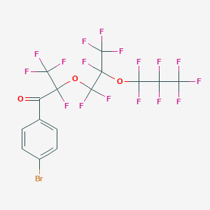 1-(4-Bromophenyl)-2,3,3,3-tetrafluoro-2-[1,1,2,3,3,3-hexafluoro-2-(heptafluoropropoxy)propoxy]propan-1-one