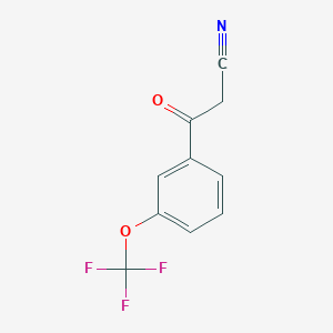 molecular formula C10H6F3NO2 B3031768 3-Oxo-3-[3-(trifluoromethoxy)phenyl]propanenitrile CAS No. 677713-02-9