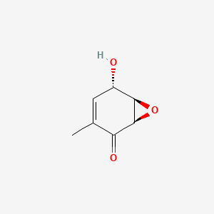 7-Oxabicyclo(4.1.0)hept-3-en-2-one, 5-hydroxy-3-methyl-, (1R,5S,6R)-