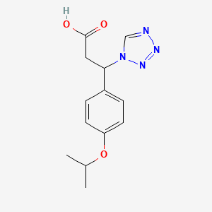 molecular formula C13H16N4O3 B3031789 3-(4-isopropoxyphenyl)-3-(1H-tetrazol-1-yl)propanoic acid CAS No. 696649-41-9